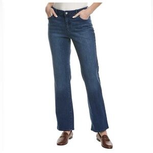 NWT J. Mclaughlin Straight Leg Jeans Women Size 8 High Rise Dark Wash Western